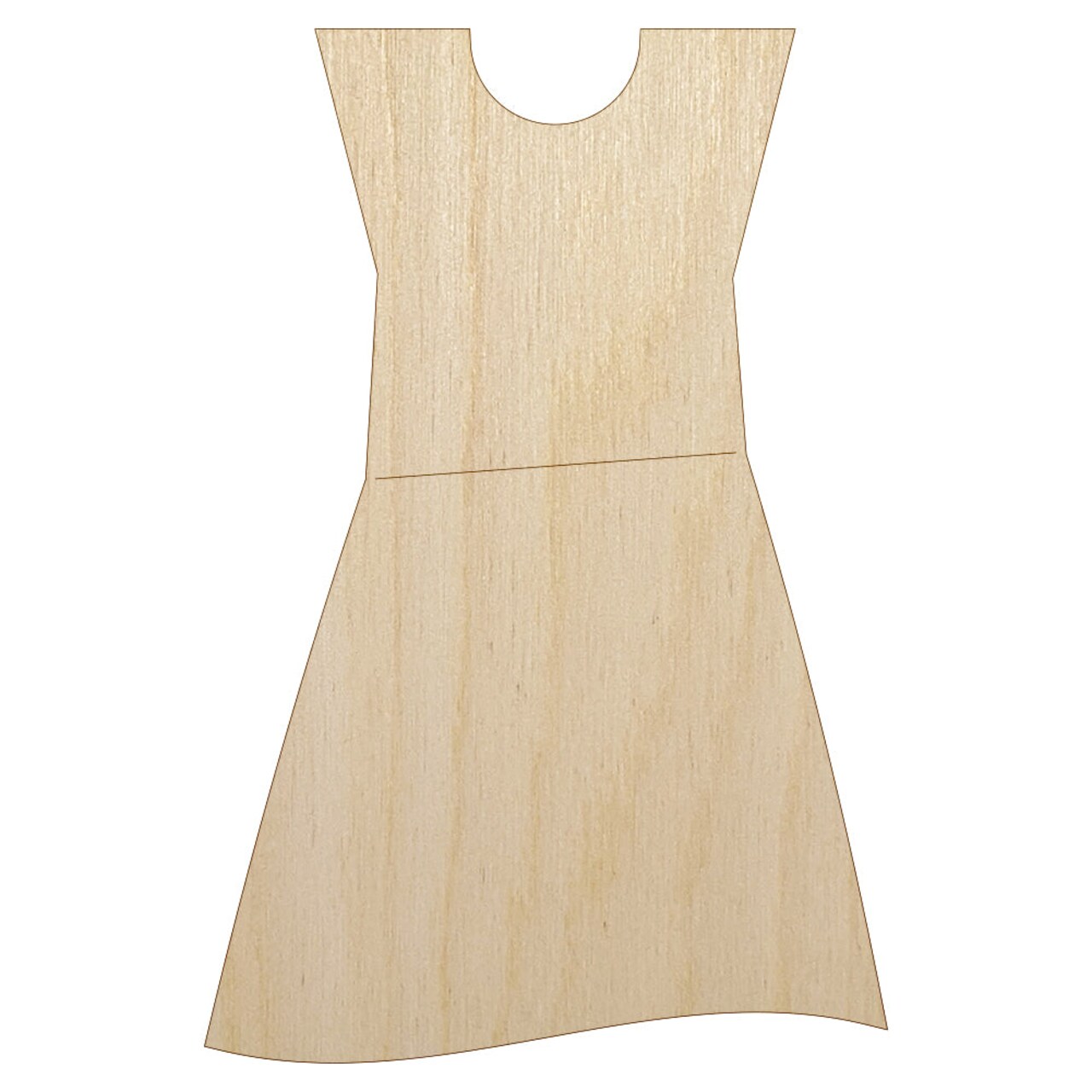 Dress Icon Clothes Fashion Unfinished Wood Shape Piece Cutout for DIY Craft Projects